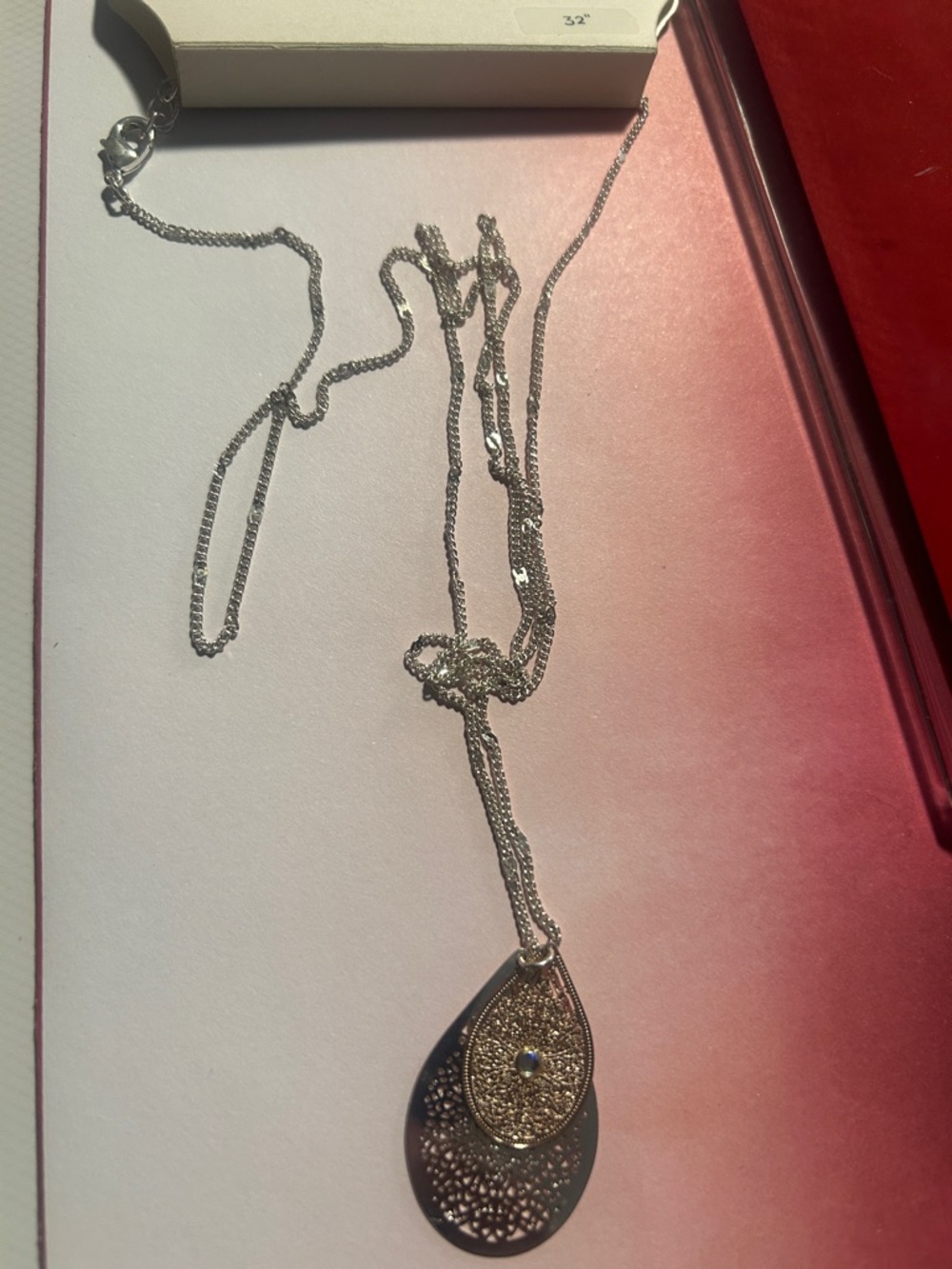 LC Lauren Conrad Gold-Tone Teardrop Layered Pendant Necklace